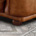 Emma Modern Boho Genuine Leather Sofa 89 (3 Colors)