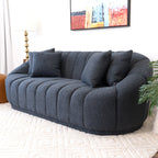 Maximilian Japandi Channel Tufted Boucle Sofa 86”
