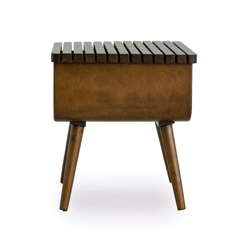 Alice MCM Solid Wood Accent End Table