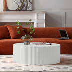 Contemporary Round MDF Coffee Table 35' (4 Colors)