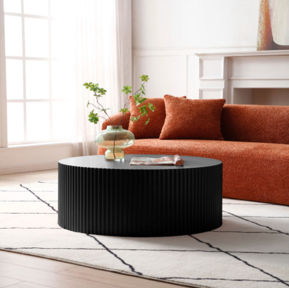 Contemporary Round MDF Coffee Table 35' (4 Colors)