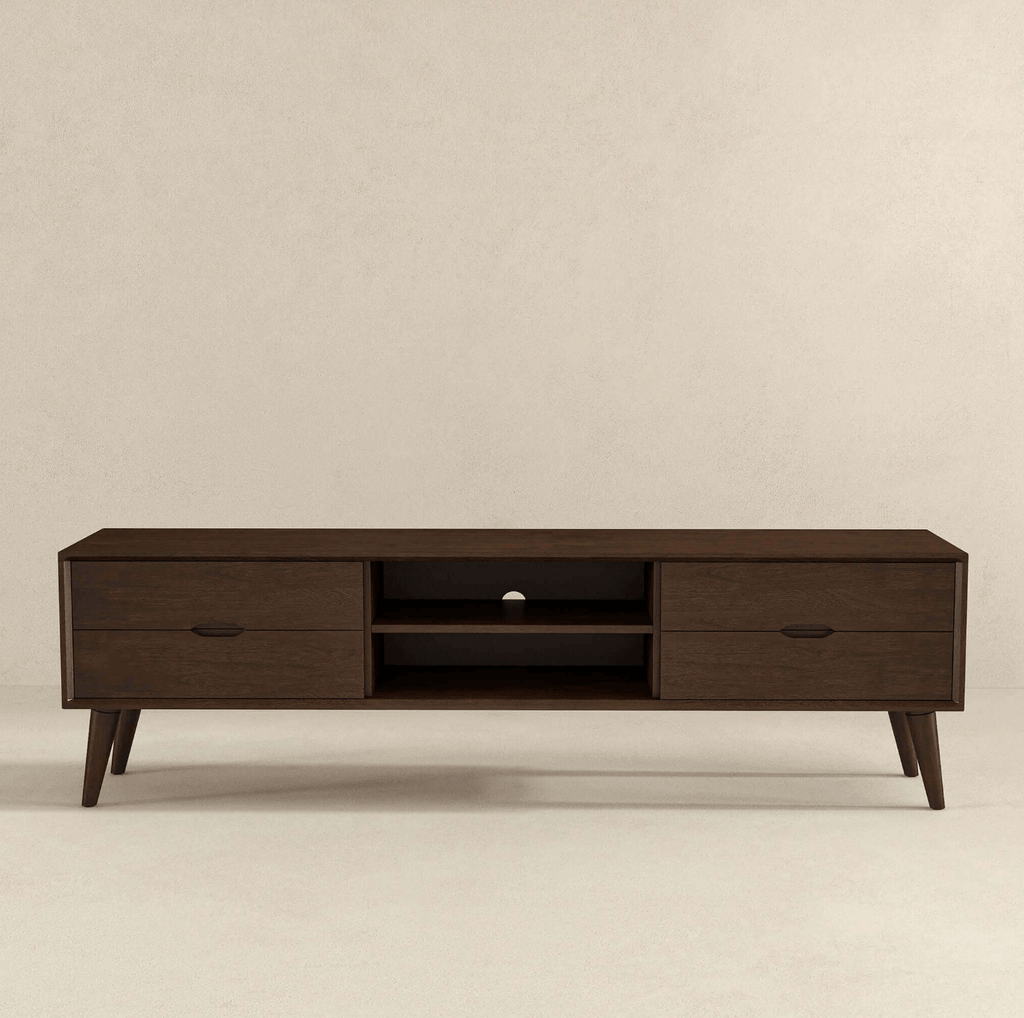Adrian MCM Solid Wood Media Console TV Stand 71