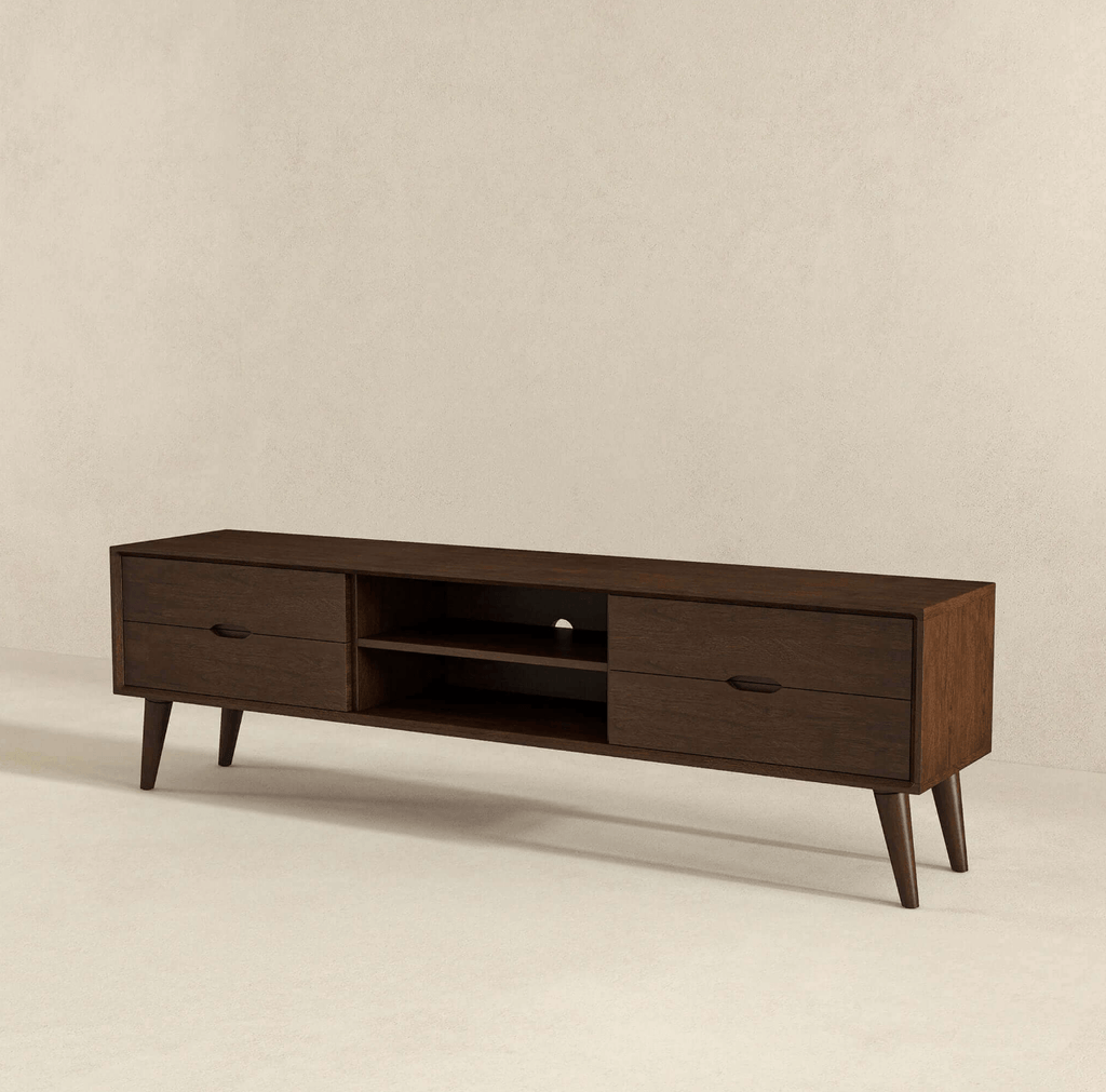 Adrian MCM Solid Wood Media Console TV Stand 71