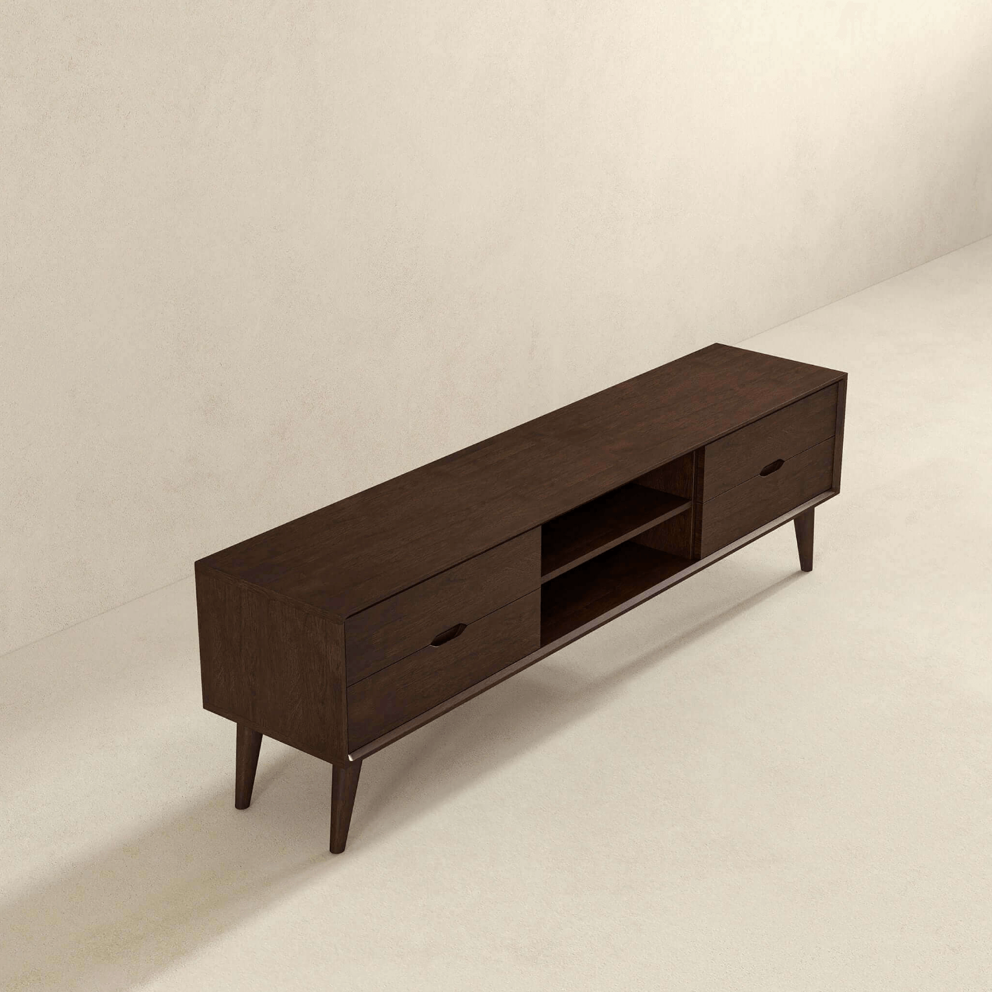 Adrian MCM Solid Wood Media Console TV Stand 71