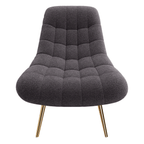 Aubrey Tufted Boucle Armless Lounge Chair (2 Colors)