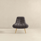 Aubrey Tufted Boucle Armless Lounge Chair (2 Colors)