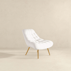 Aubrey Tufted Boucle Armless Lounge Chair (2 Colors)