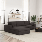 Cecilia Dark Gray Modular Chaise Sofa Sectional 121