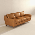 Cooper MCM Genuine Leather 3 Seat Sofa 81