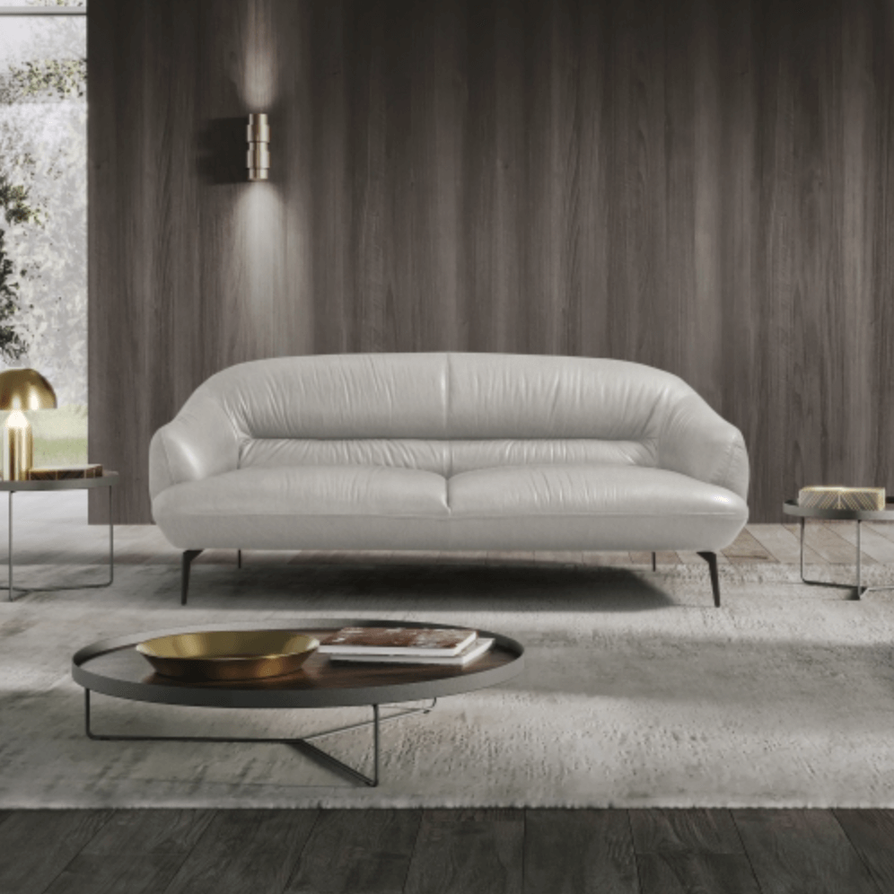 Leonia Italian Leather Loveseat Sofa 66L