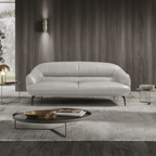 Leonia Italian Leather Loveseat Sofa 66L