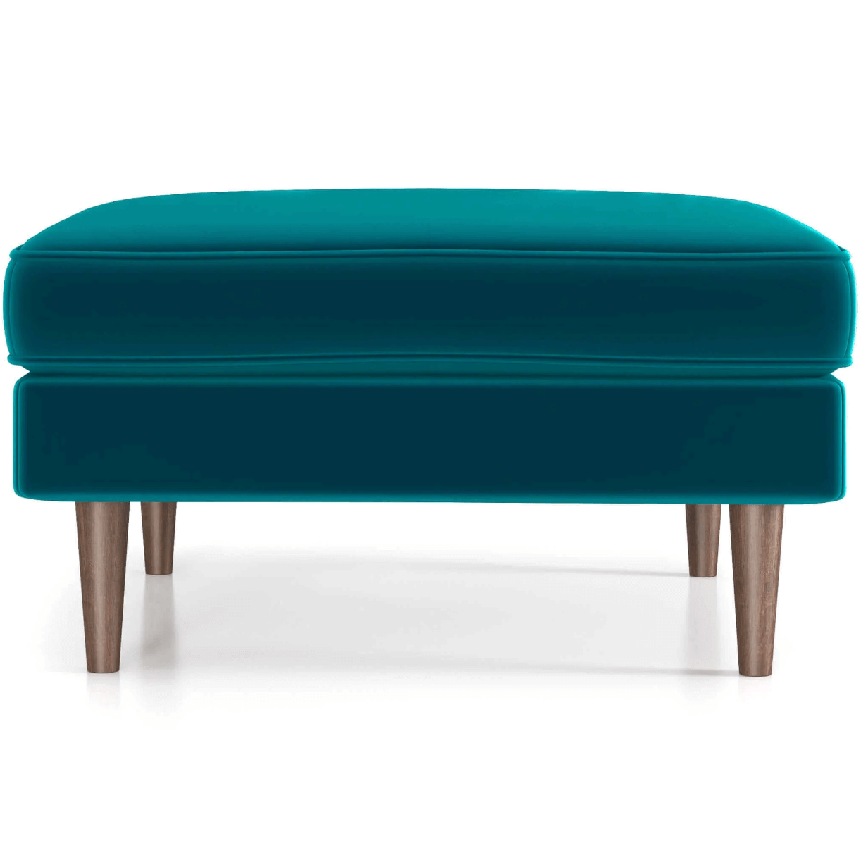 Amber MCM Square Upholstered Ottoman 32