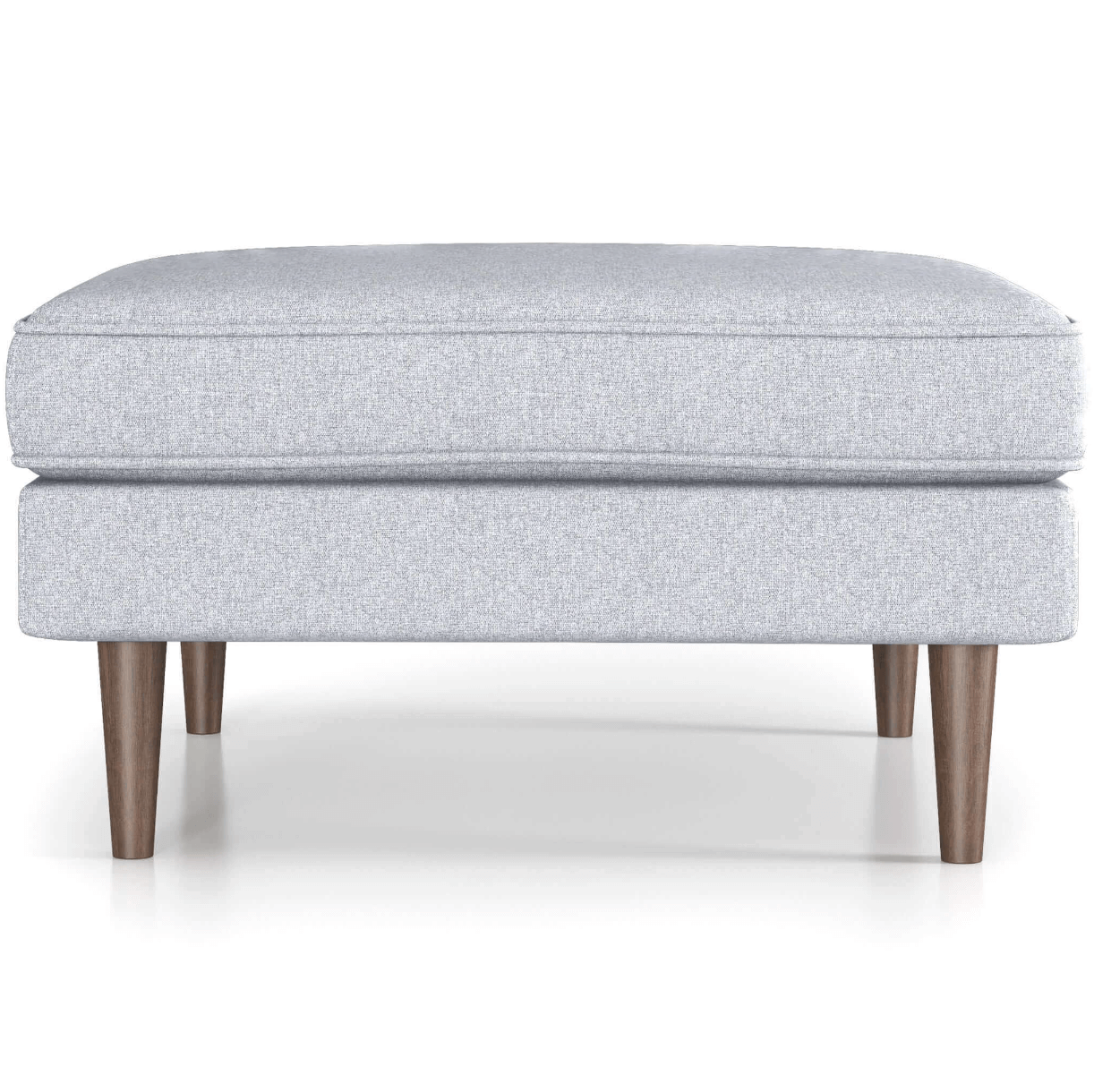 Amber MCM Square Upholstered Ottoman 32