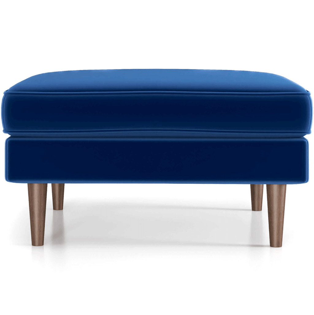 Amber MCM Square Upholstered Ottoman 32