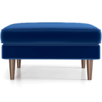 Amber MCM Square Upholstered Ottoman 32