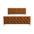 Bailey Velvet Upholstered Tufted Platform Bed Frame