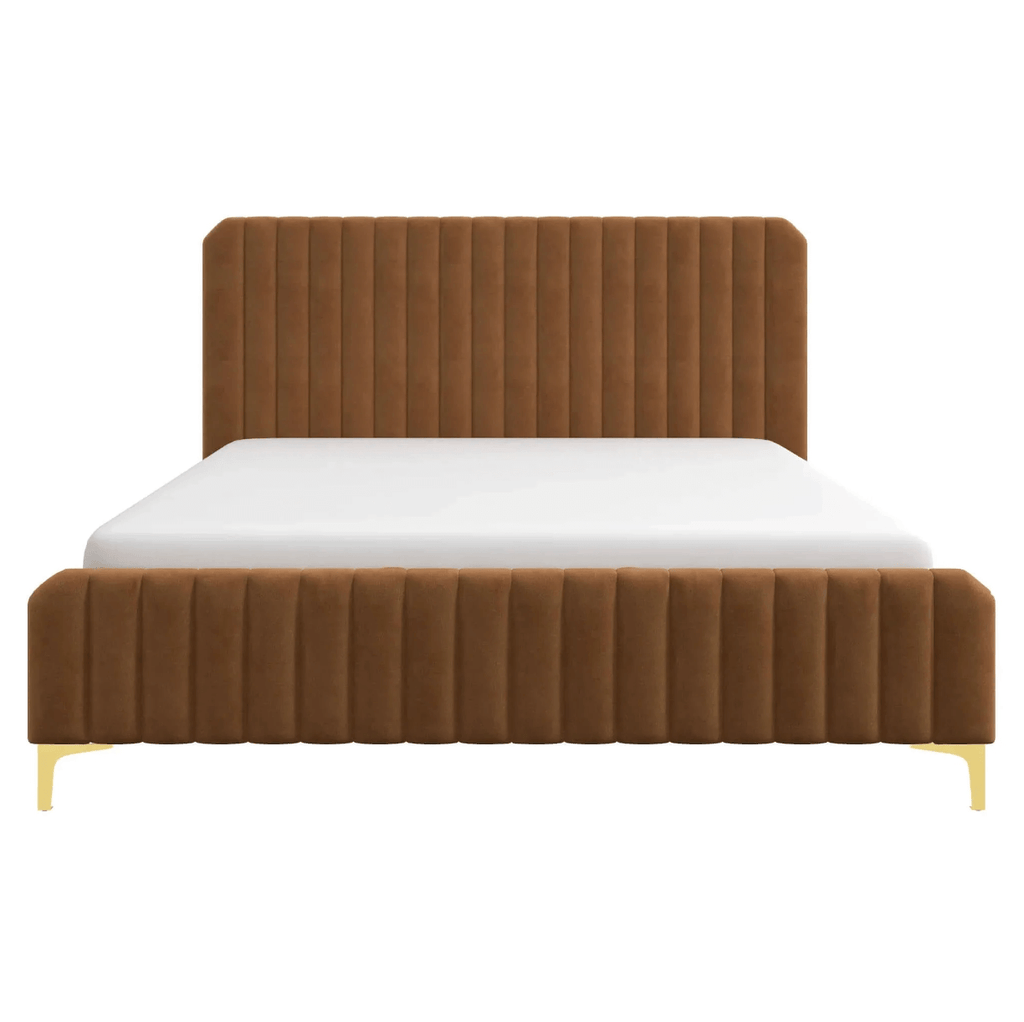 Bethany Tufted Velvet Upholstered Bed Platform (3 Colors)