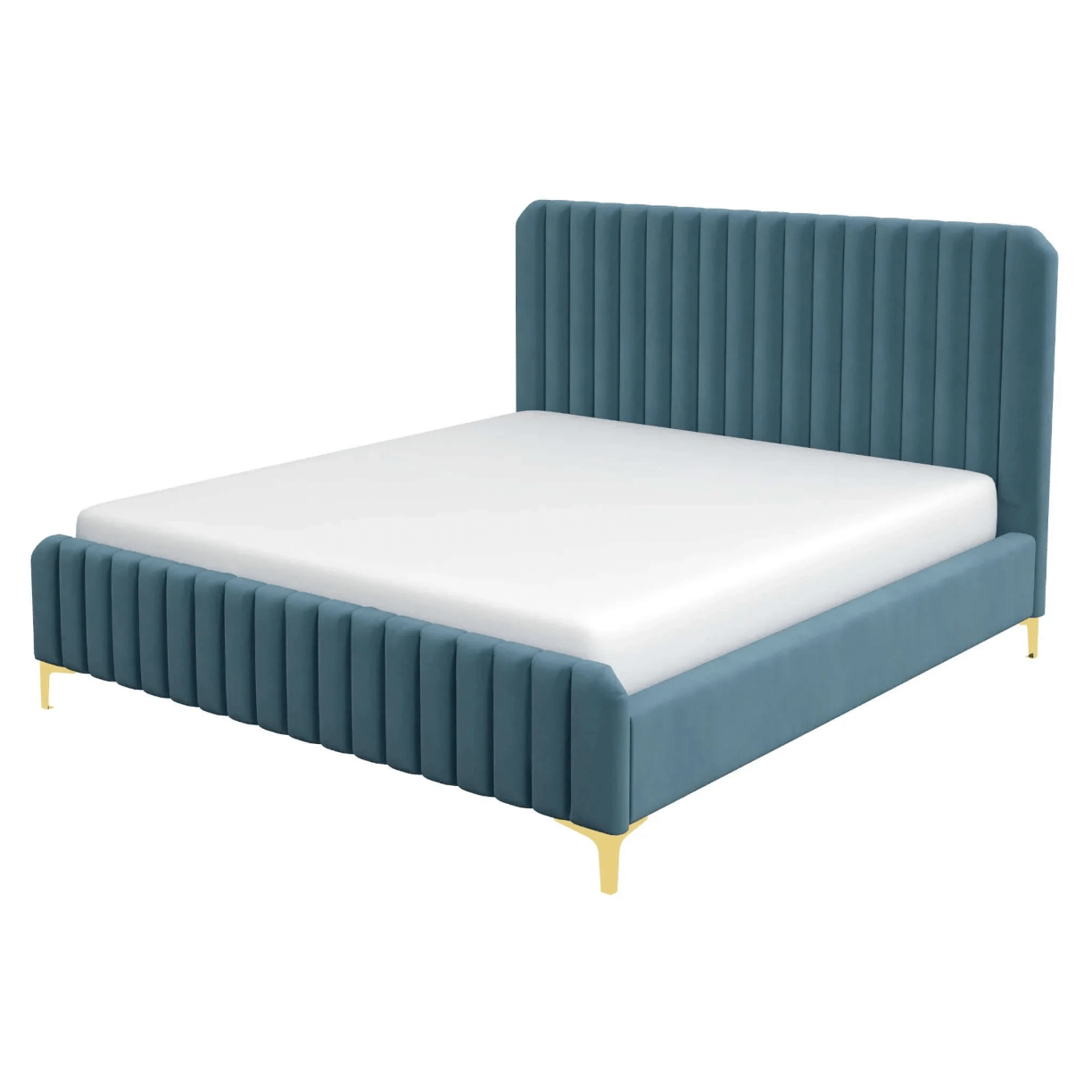 Bethany Tufted Velvet Upholstered Bed Platform (3 Colors)