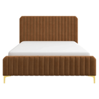 Bethany Tufted Velvet Upholstered Bed Platform (3 Colors)