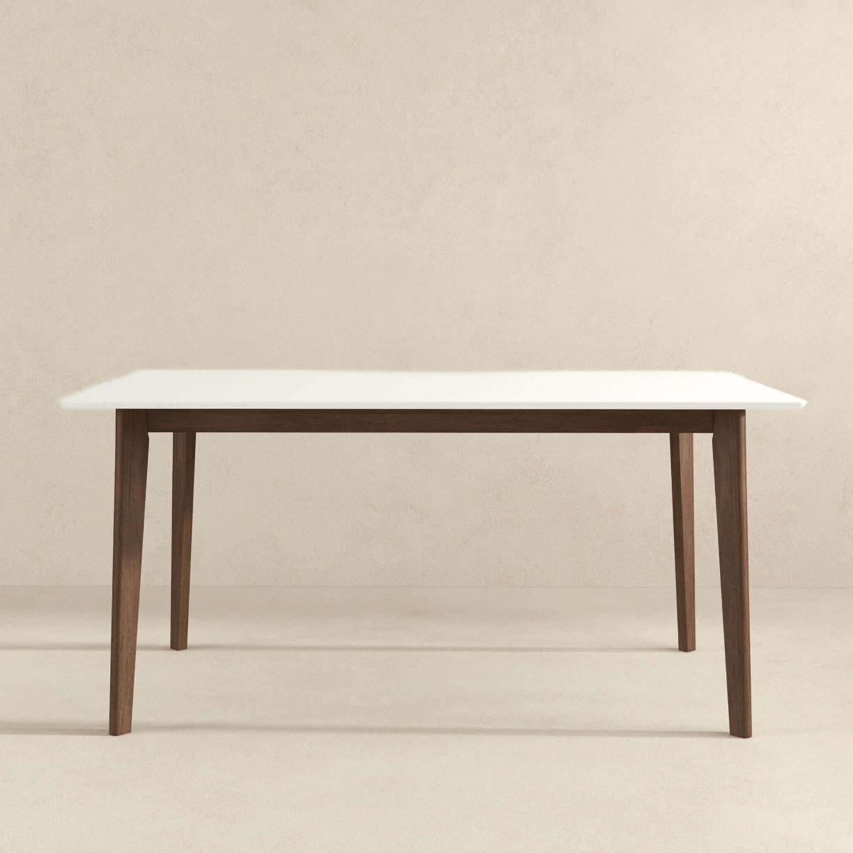 Carlos MCM Solid Wood Rectangular Dining Table 59