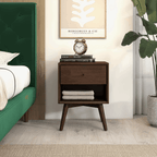 Caroline MCM Style Solid Wood Nightstand