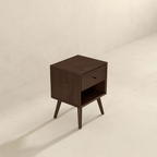 Caroline MCM Style Solid Wood Nightstand