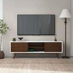 Caroline MCM Solid Wood Media Console TV Stand 71