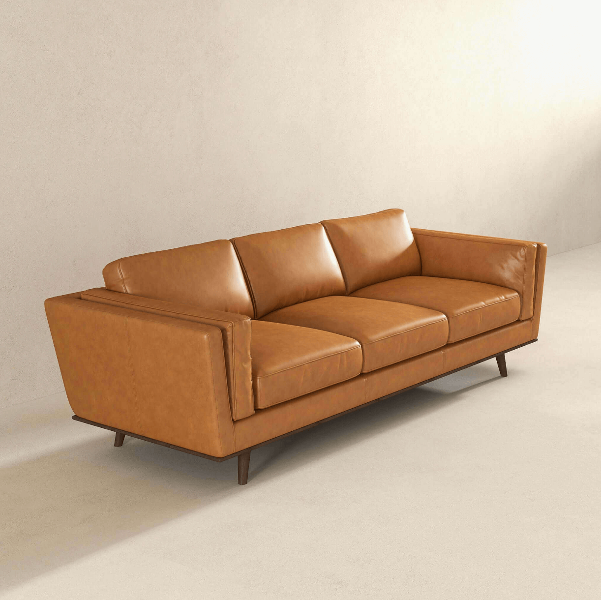Chase MCM Genuine Leather Sofa 91