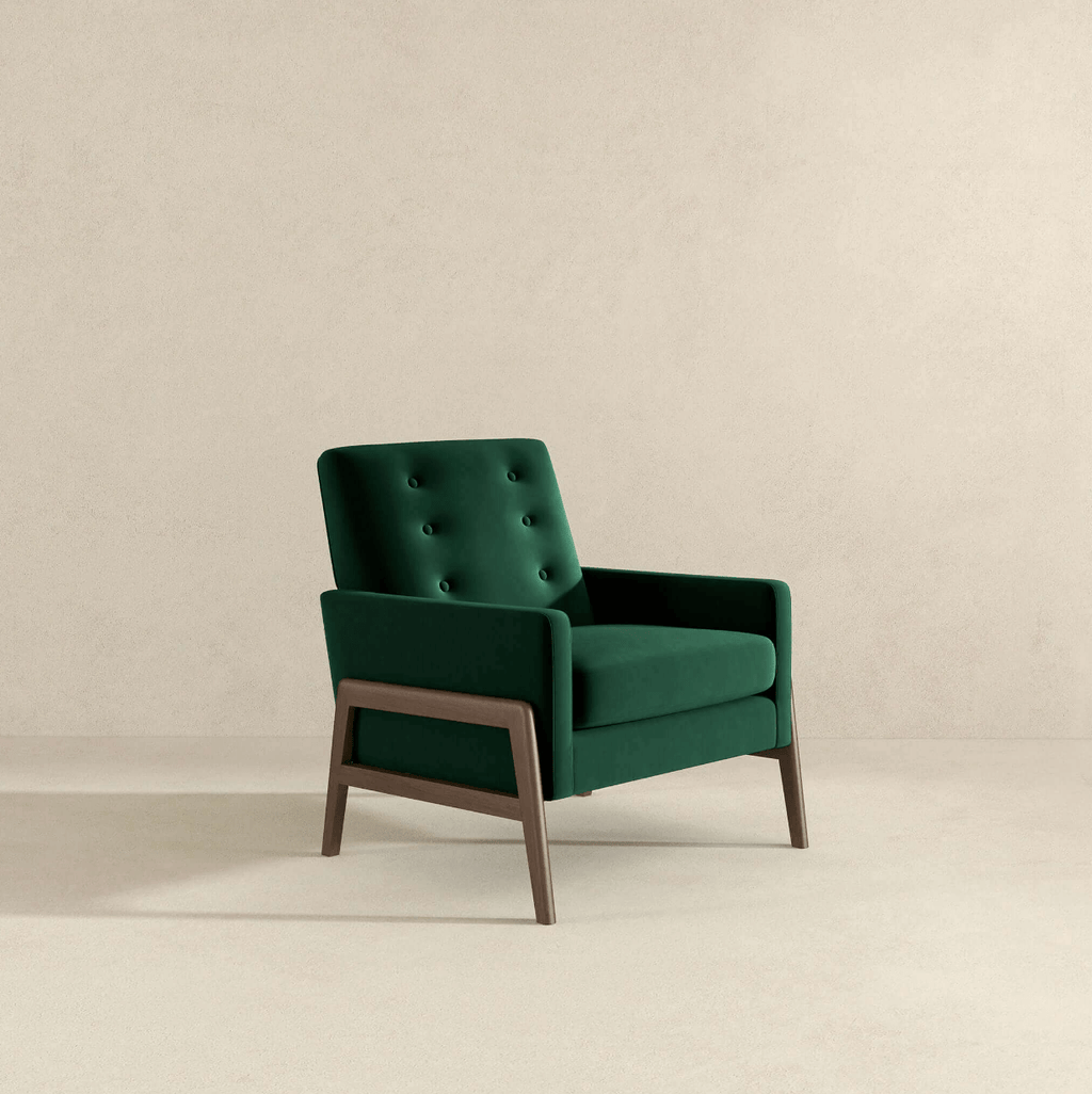 Cole Button Tufted Lounge Accent Armchair (3 Colors)