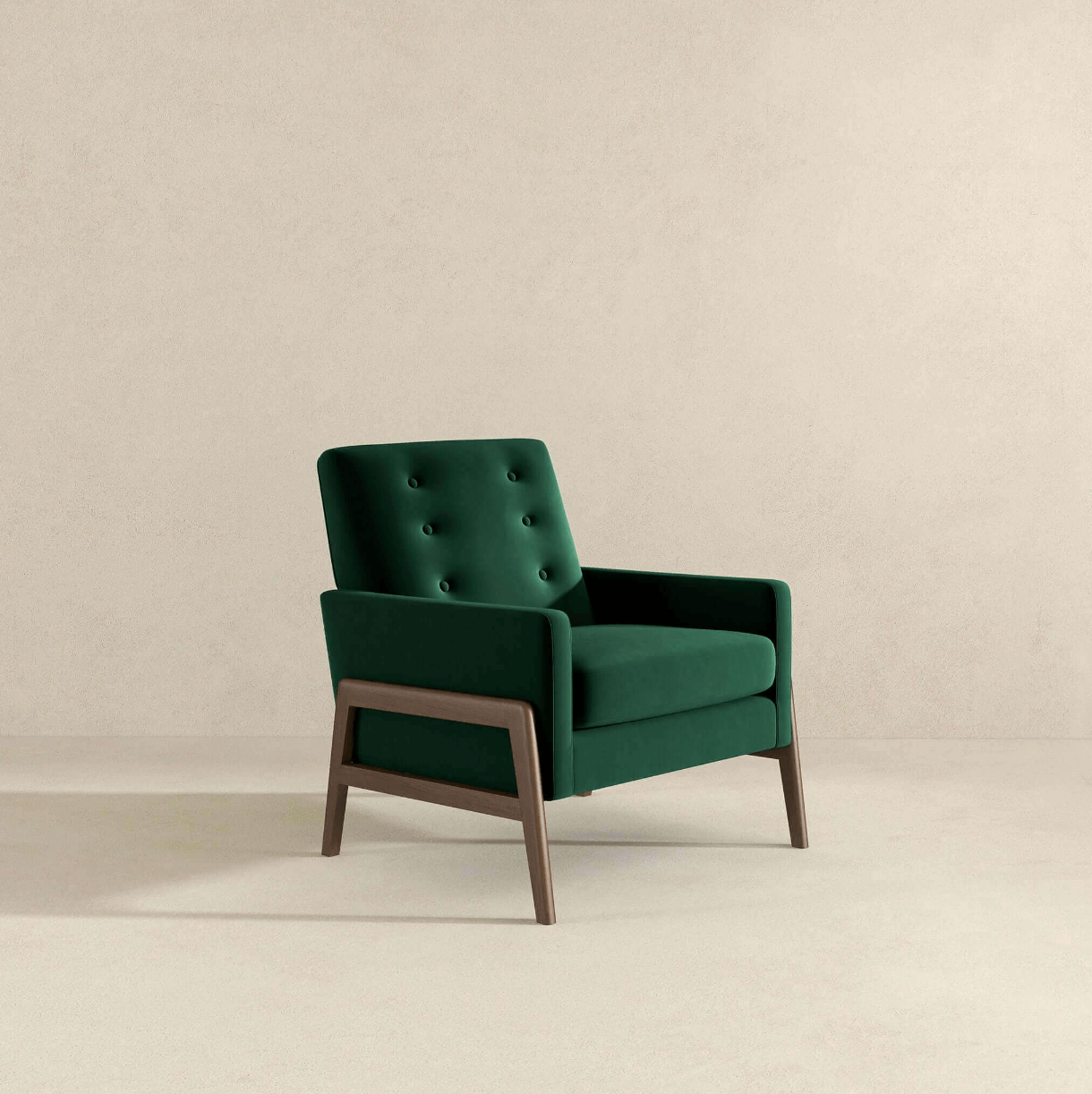 Cole Button Tufted Lounge Accent Armchair (3 Colors)