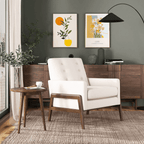 Cole Button Tufted Lounge Accent Armchair (3 Colors)