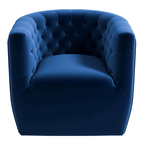Delaney Tufted Accent Barrel Swivel Chair (6 Colors)