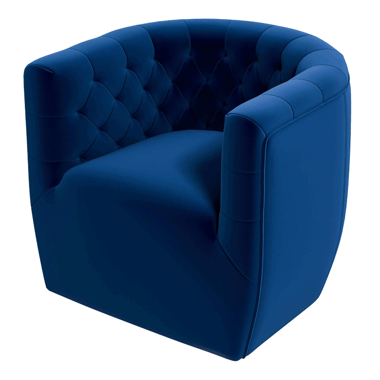 Delaney Tufted Accent Barrel Swivel Chair (6 Colors)