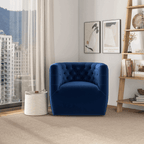Delaney Tufted Accent Barrel Swivel Chair (6 Colors)