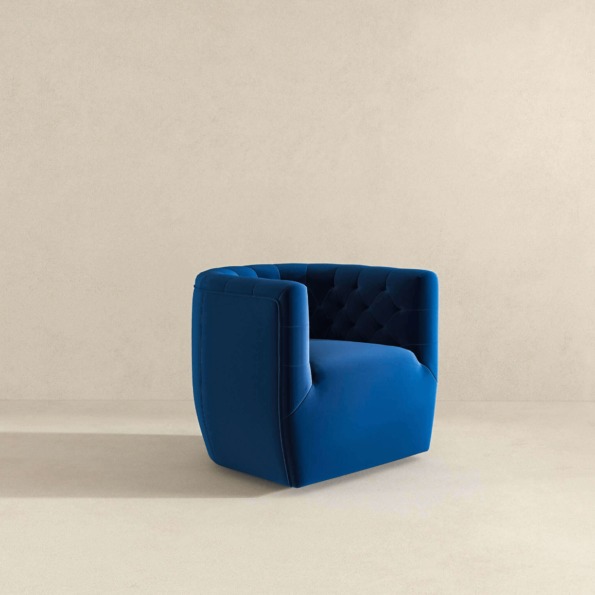 Delaney Tufted Accent Barrel Swivel Chair (6 Colors)