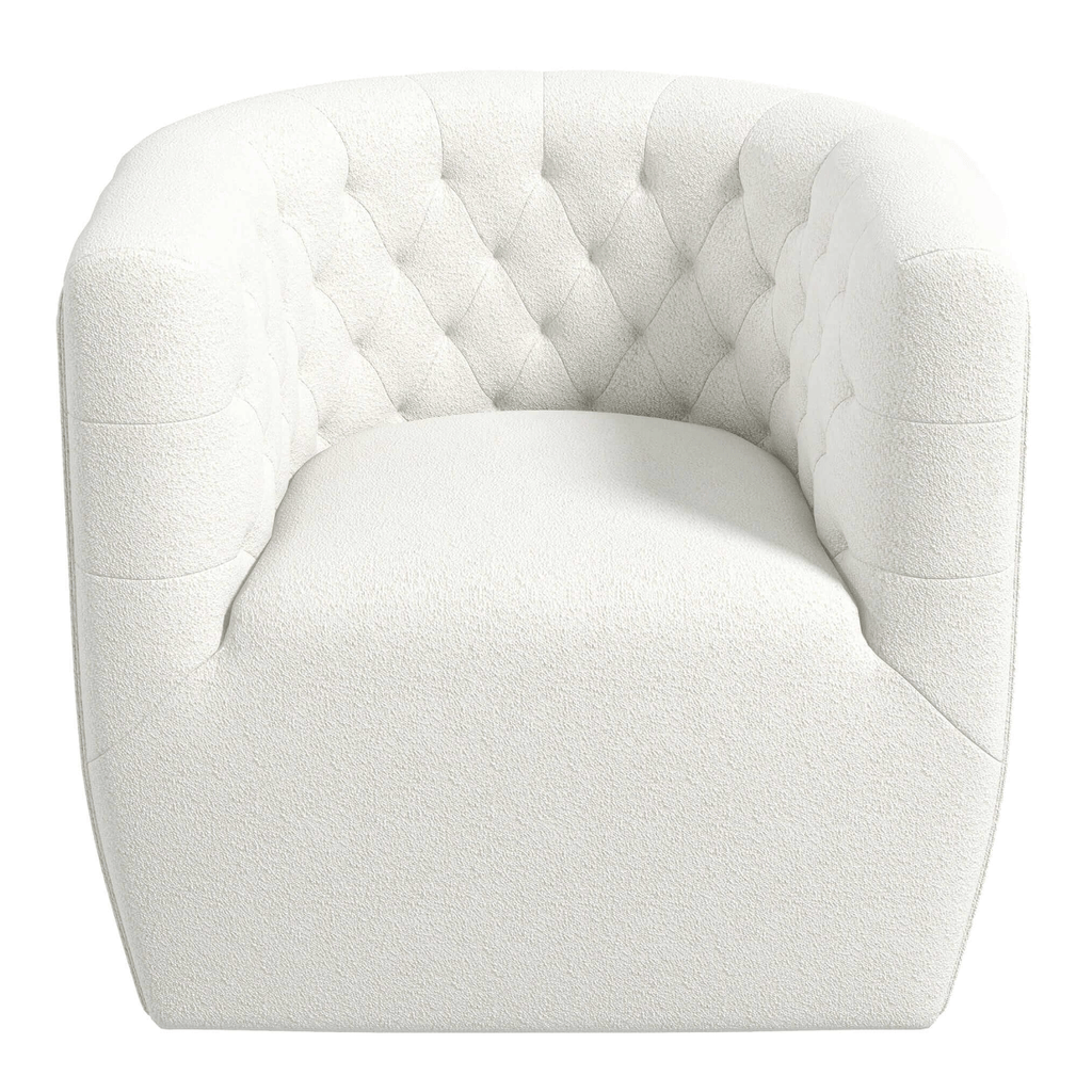 Delaney Tufted Accent Barrel Swivel Chair (6 Colors)