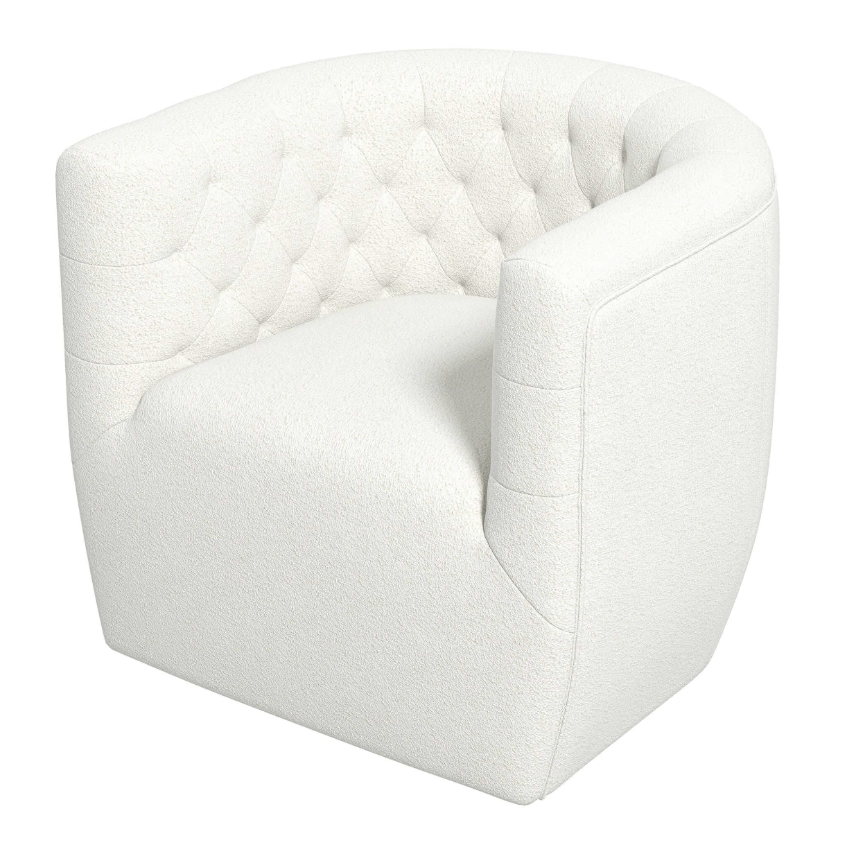 Delaney Tufted Accent Barrel Swivel Chair (6 Colors)
