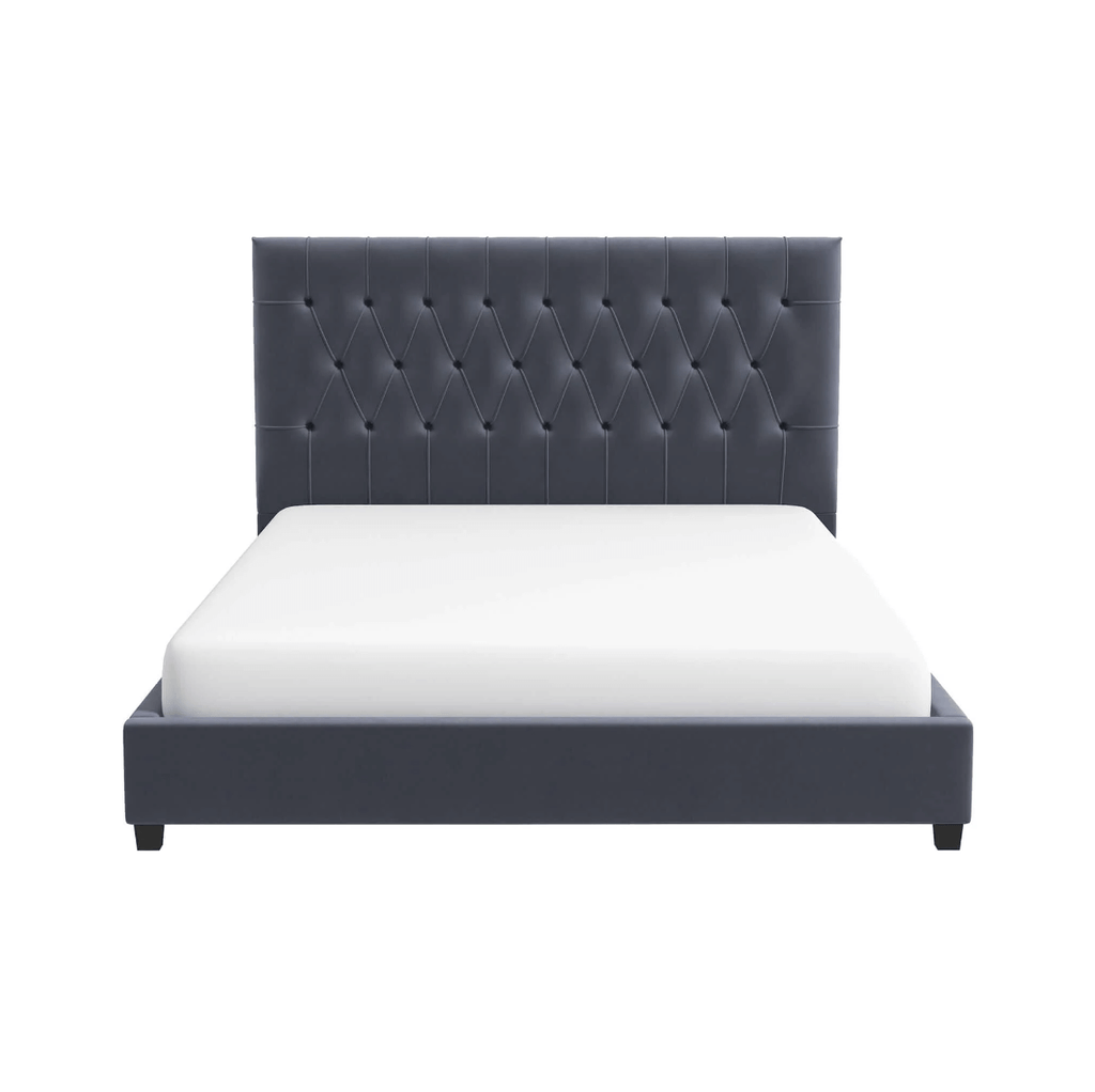 Donald Tufted Velvet Bed Frame Platform (2 Colors)