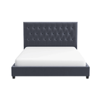 Donald Tufted Velvet Bed Frame Platform (2 Colors)