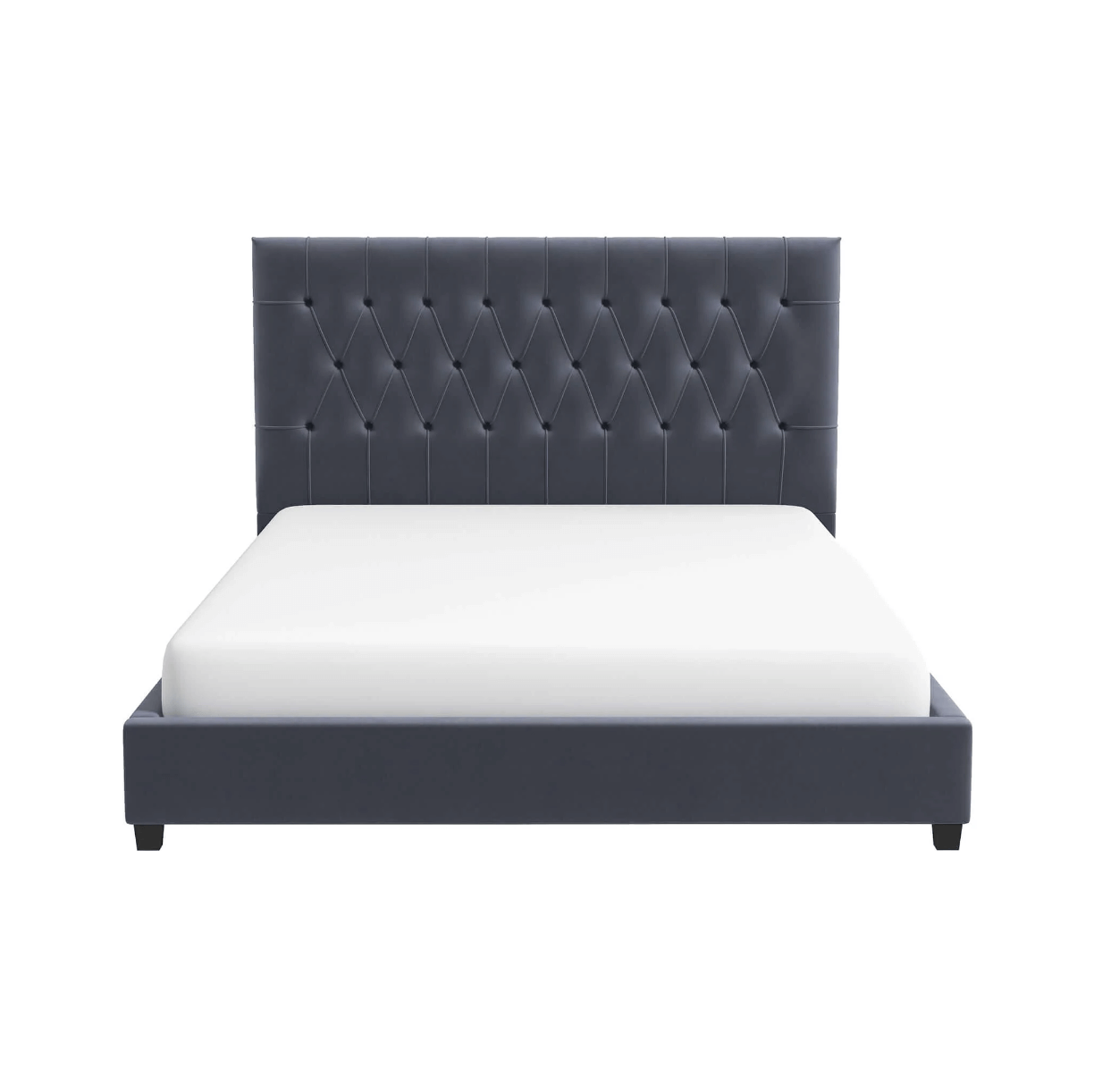 Donald Tufted Velvet Bed Frame Platform (2 Colors)