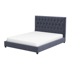 Donald Tufted Velvet Bed Frame Platform (2 Colors)