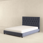 Donald Tufted Velvet Bed Frame Platform (2 Colors)