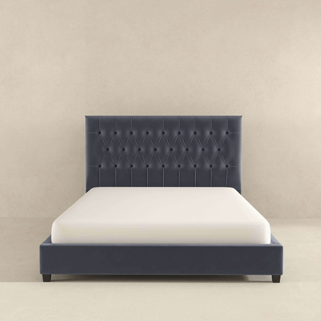 Donald Tufted Velvet Bed Frame Platform (2 Colors)