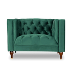 Evelyn Mid-Century Tufted Velvet Lounge Chair 42