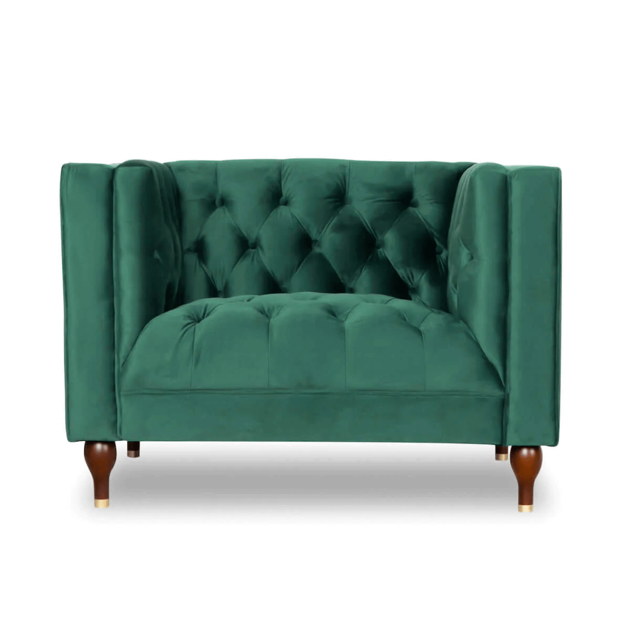Evelyn Mid-Century Tufted Velvet Lounge Chair 42