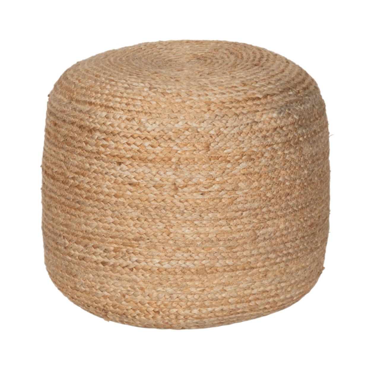 Lillian Boho Round Wicker Ottoman 18' (2 Colors)