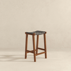 James Stool Strapped Genuine Leather Seat