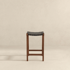 James Stool Strapped Genuine Leather Seat
