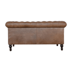 Buffalo Leather Chesterfield Sofa Loveseat 59'