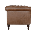Buffalo Leather Chesterfield Sofa Loveseat 59'